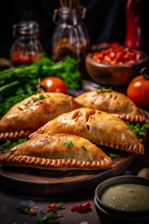 Empanadas mit Hackfleisch und Gemüse