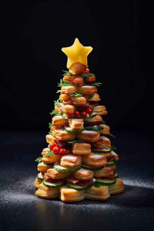 Festlicher Fingerfood Tannenbaum