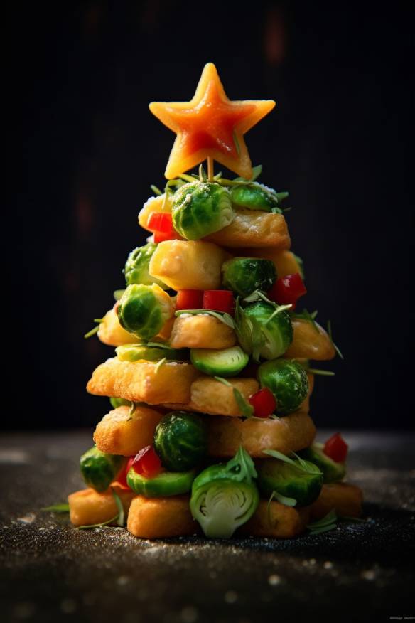 Festlicher Fingerfood Tannenbaum