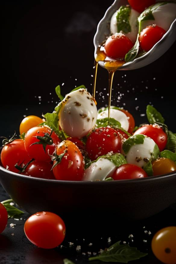 Fingerfood mit Tomate und Mozzarella