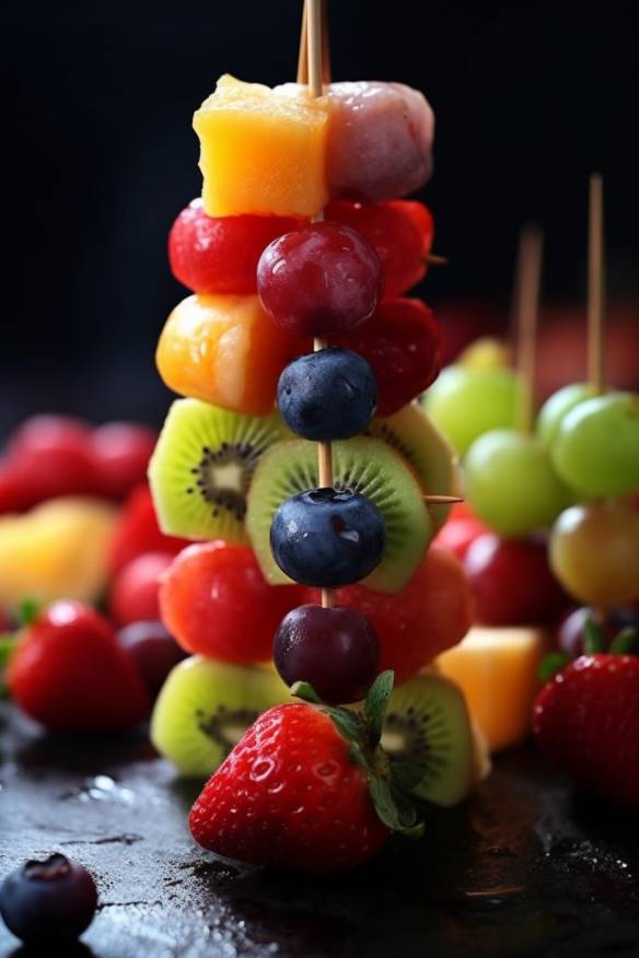 Fruchtige Obstspieße - Perfektes Fingerfood Häppchen für den Sommer