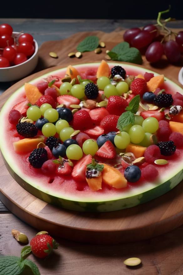 Fruchtige Wassermelonen-Pizza - Schnelles Fingerfood für den Sommer