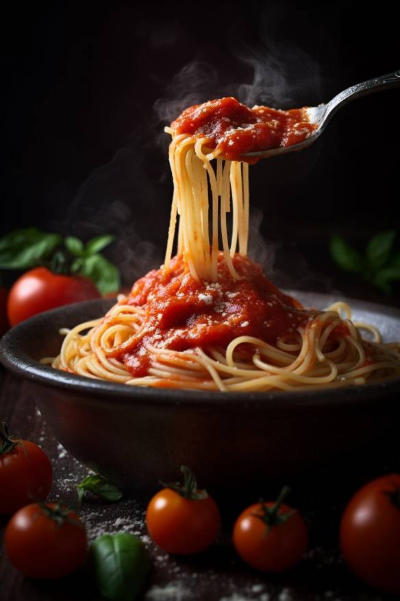 Omas Spaghetti mit Tomatensoße