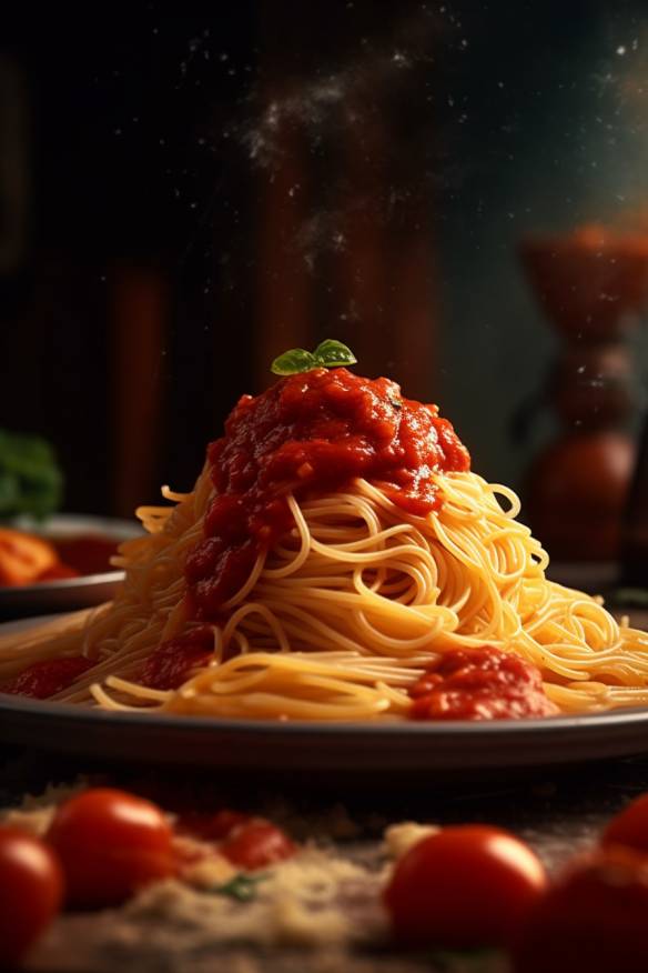 Omas Spaghetti mit Tomatensoße