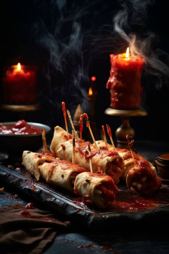 Halloween Fingerfood - Herzhaftes Rezept für Gruselfreunde