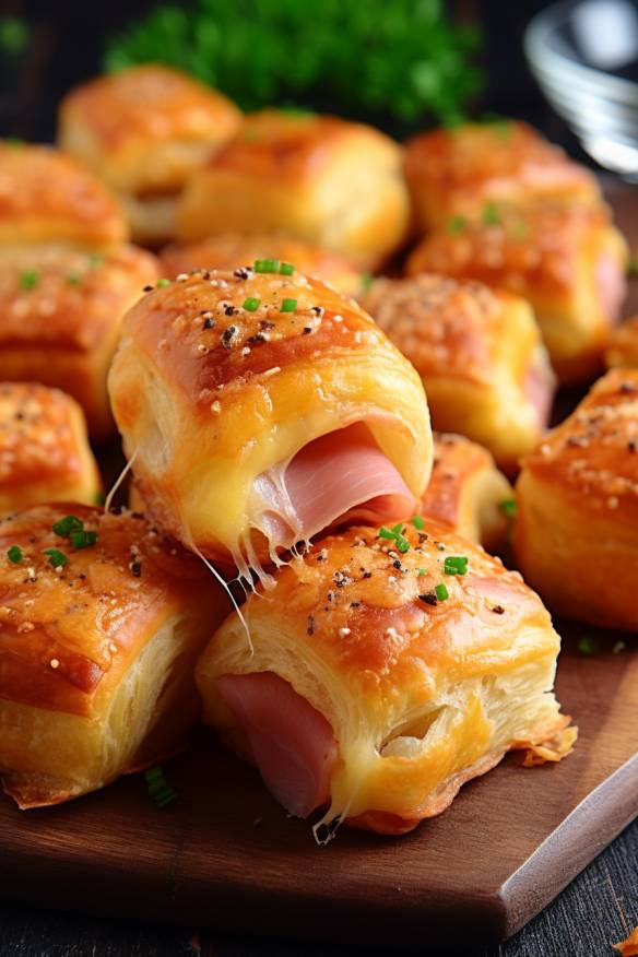 Schinken-Käse-Röllchen - Perfektes Fingerfood für jede Party