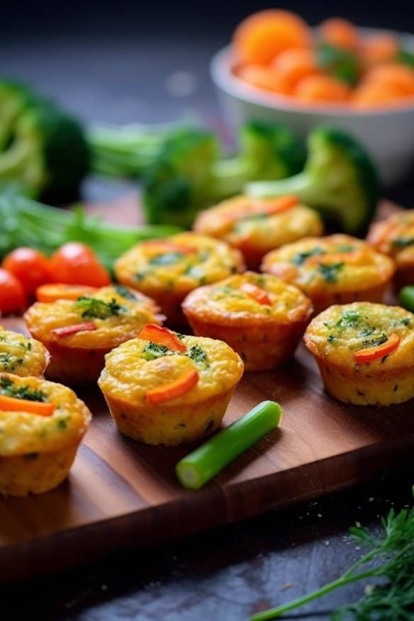 Gesunde Gemüse-Muffins - Perfektes Fingerfood für den Kindergarten