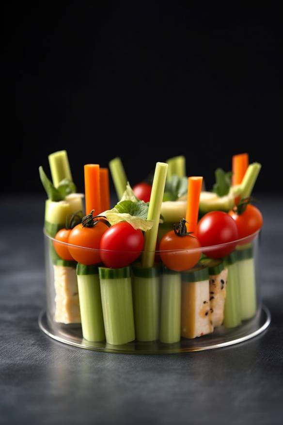 Gesunde Gemüsestangen - Perfektes Fingerfood für das Büro