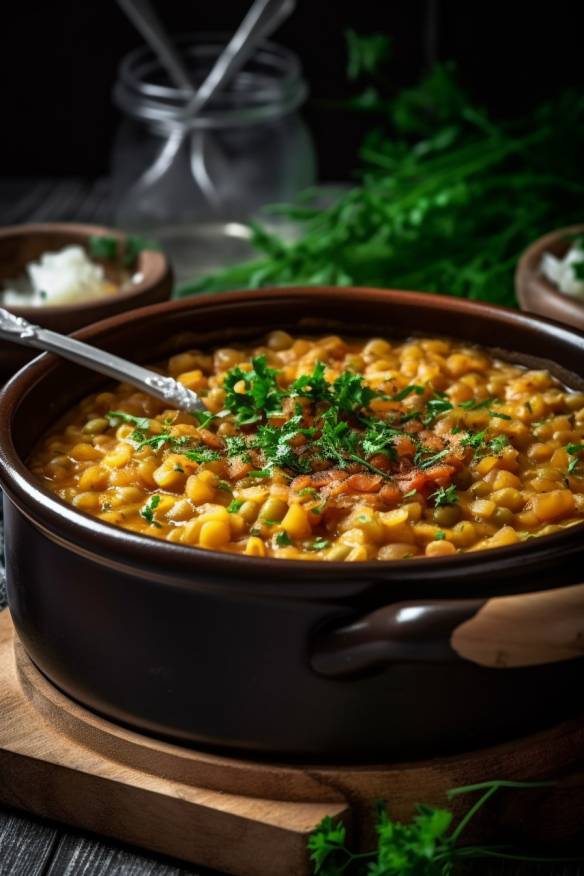 Linseneintopf mit Spätzle - Ein deftiges Gericht für kalte Tage