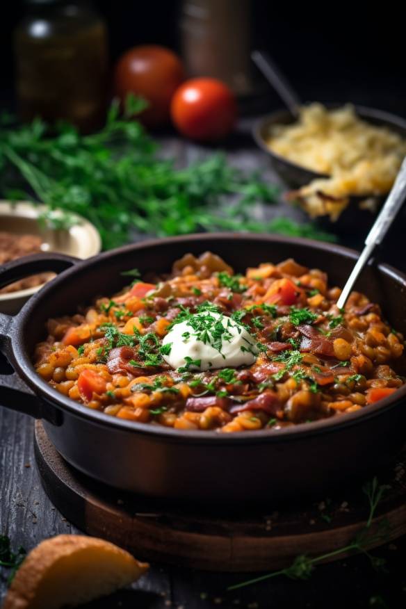 Linseneintopf mit Spätzle - Ein deftiges Gericht für kalte Tage