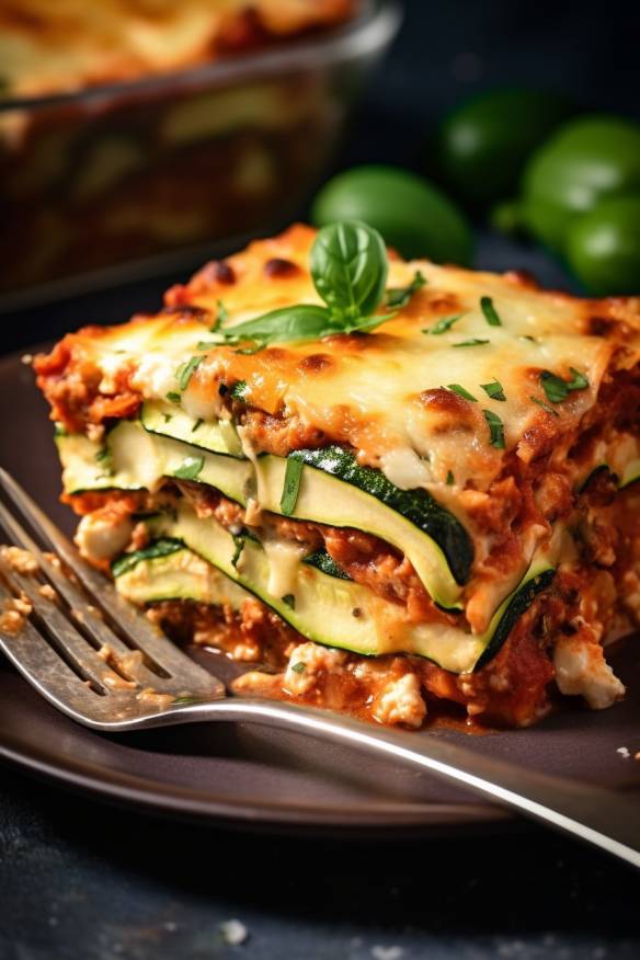 Low-Carb Zucchini-Lasagne - Diabetes Kochrezepte