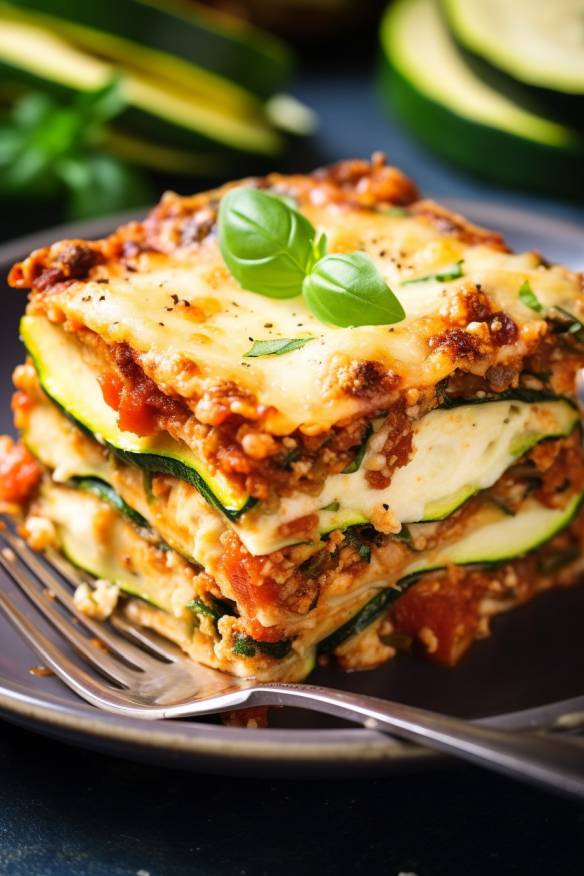 Low-Carb Zucchini-Lasagne - Diabetes Kochrezepte