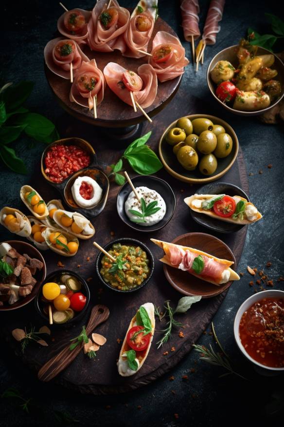 Mediterrane Tapas - Kalte Fingerfood-Variationen für den Sommer