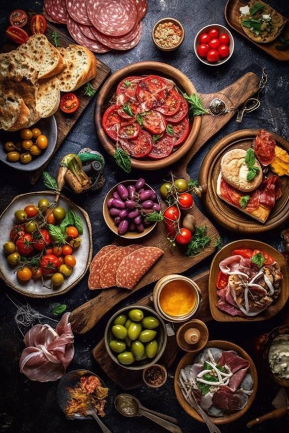 Mediterrane Tapas - Kalte Fingerfood-Variationen für den Sommer