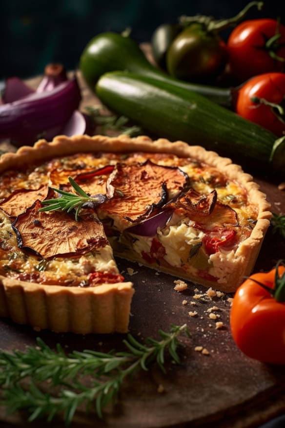 Mediterrane Gemüse-Quiche