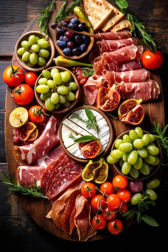 Mediterraner Antipasti-Teller - Perfekte Vorspeise für jedes Party-Buffet