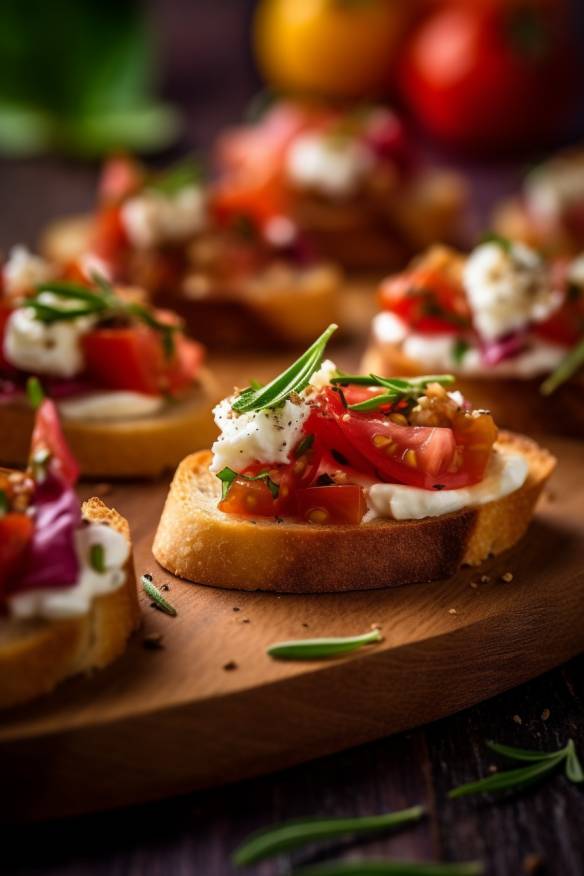 Mediterrane Crostini - Kleine Häppchen zum Wein