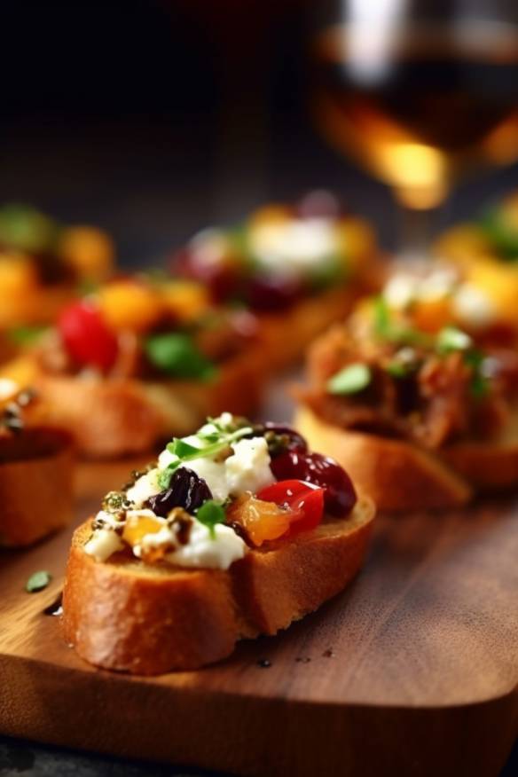 Mediterrane Crostini - Kleine Häppchen zum Wein