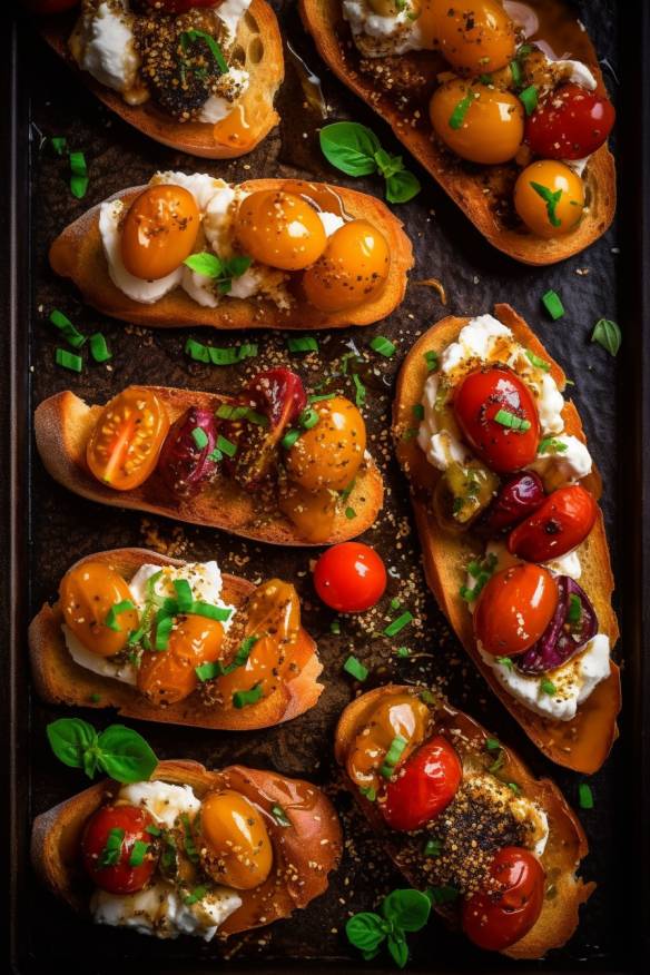 Mediterrane Crostini - Kleine Häppchen zum Wein