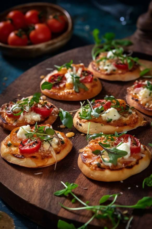 Mediterrane Mini-Pizzen - Das perfekte Fingerfood für dein Sommerfest