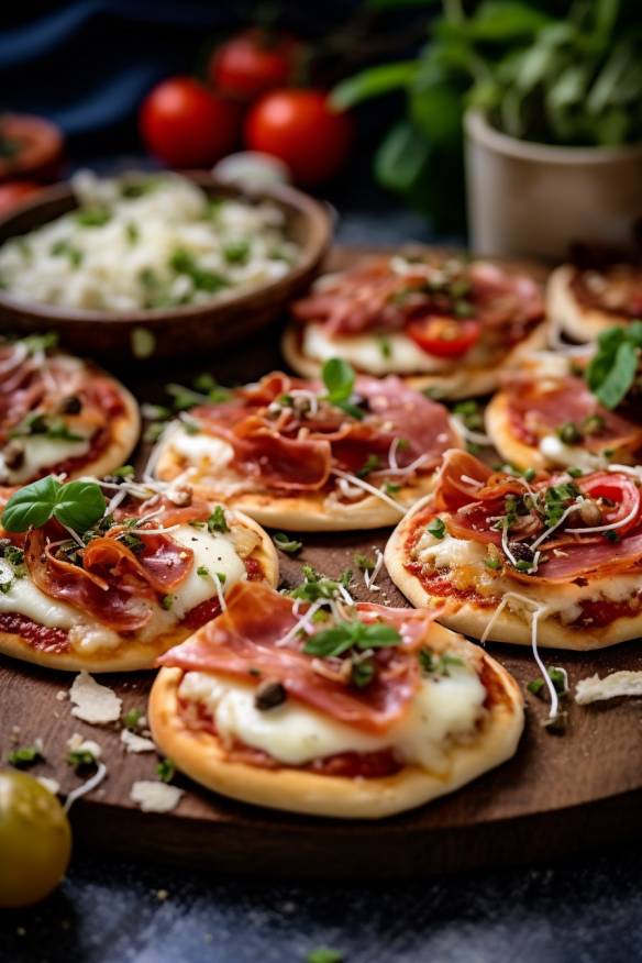 Mediterrane Mini-Pizzen - Das perfekte Fingerfood für dein Sommerfest