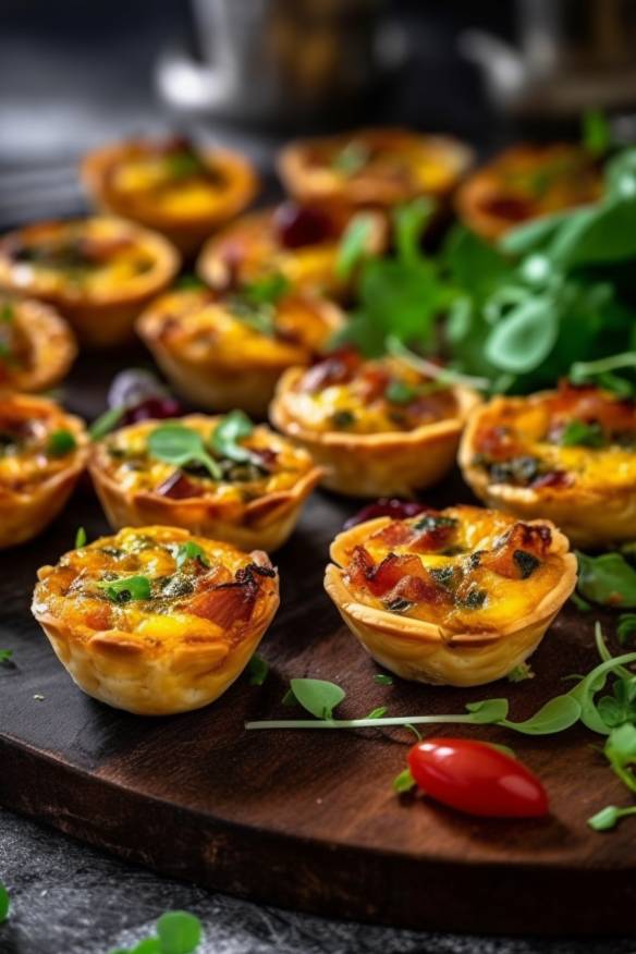 Mediterrane Mini-Quiches - Kleine Snacks für deine nächste Party