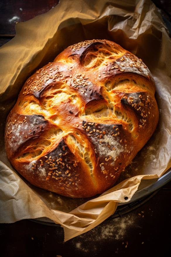 Mediterranes Partybrot aus dem Ofen.