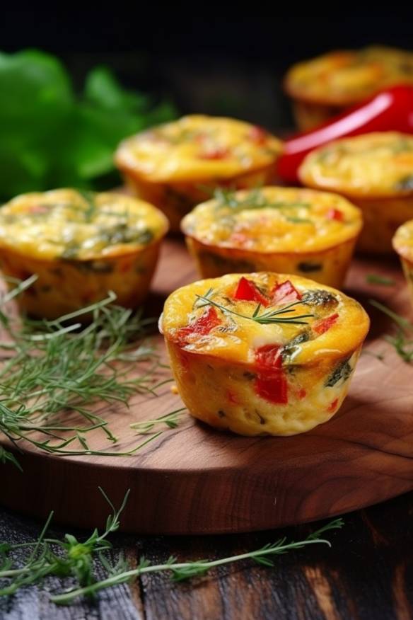 Mediterrane Quiche-Muffins - Perfektes Fingerfood für ein Picknick