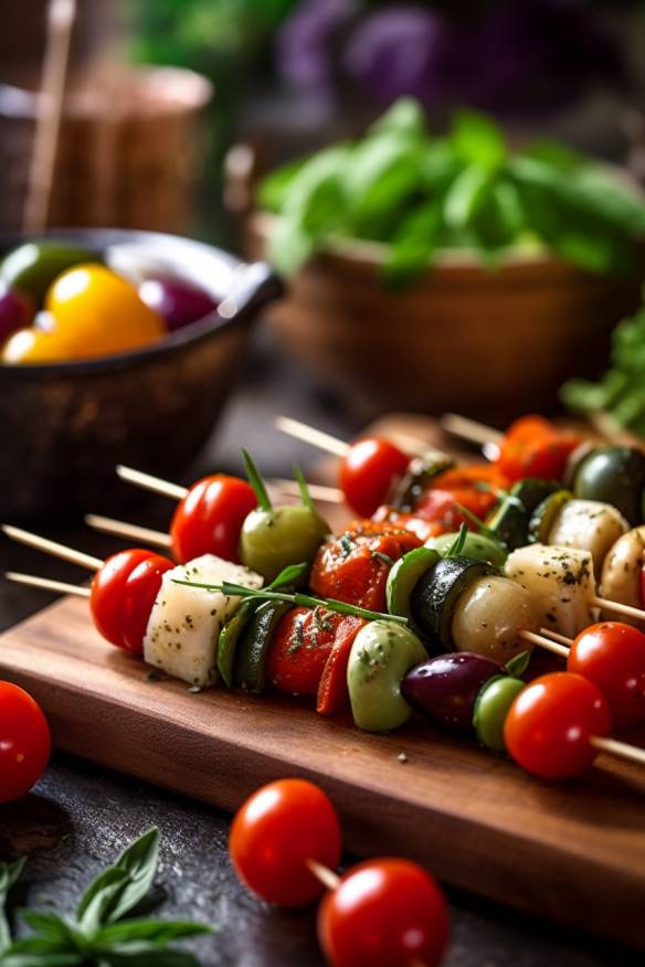 Mediterrane Gemüsesticks - Buffet Fingerfood kalt