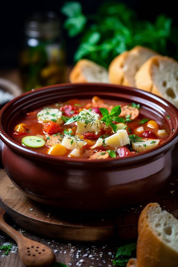 Minestrone-Mischung - Ein leckeres Rezept für eine italienische Gemüsesuppe