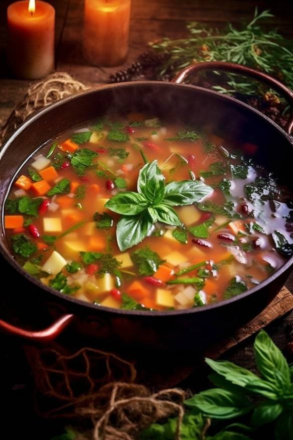 Minestrone-Mischung - Ein leckeres Rezept für eine italienische Gemüsesuppe