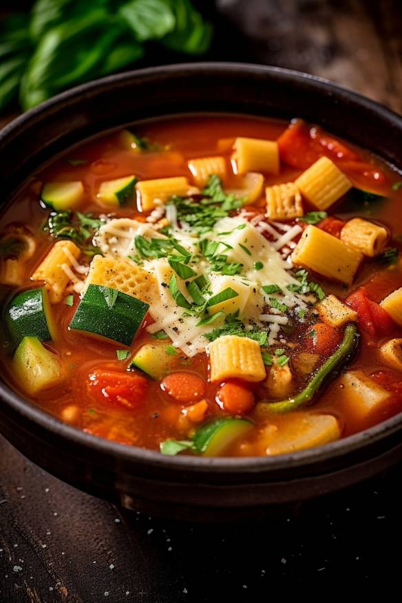 Minestrone-Mischung - Ein leckeres Rezept für eine italienische Gemüsesuppe