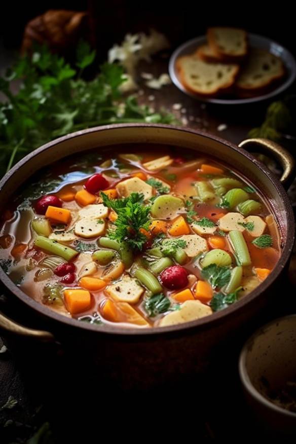 Minestrone-Mischung - Ein leckeres Rezept für eine italienische Gemüsesuppe