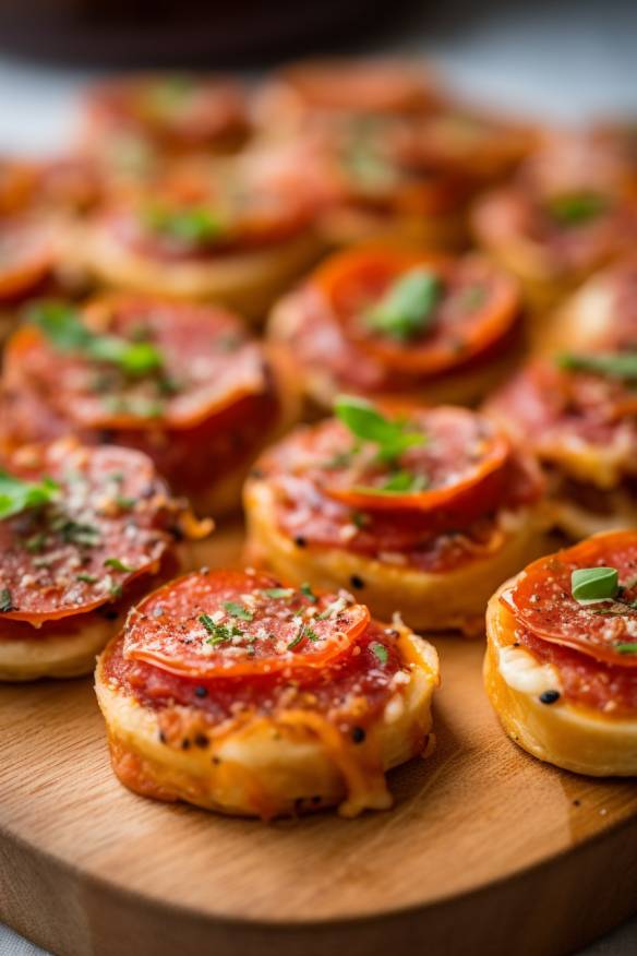 Mini-Pizza-Bites als Fingerfood