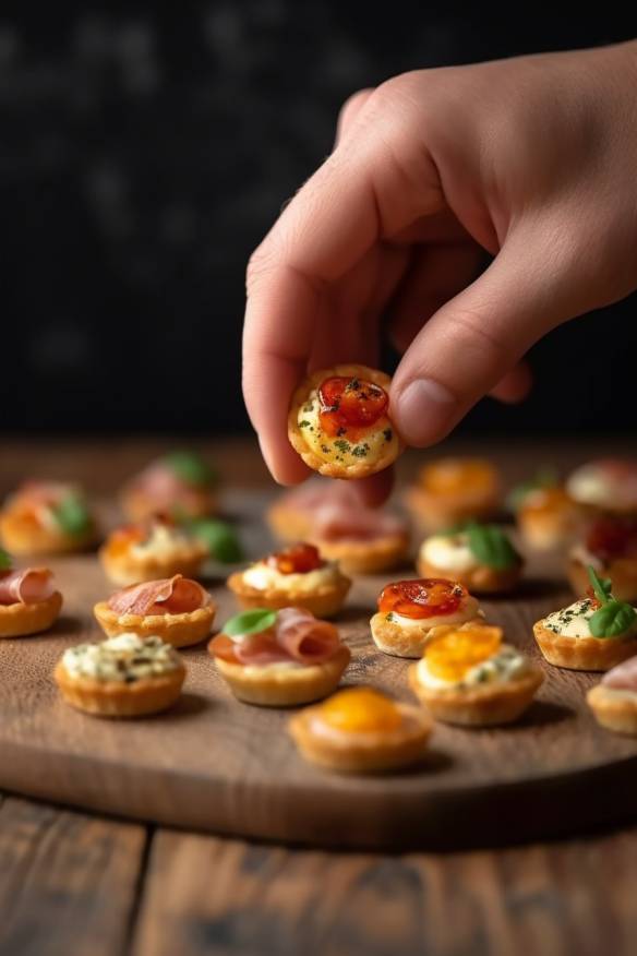 Mini-Pizza-Bites als Fingerfood