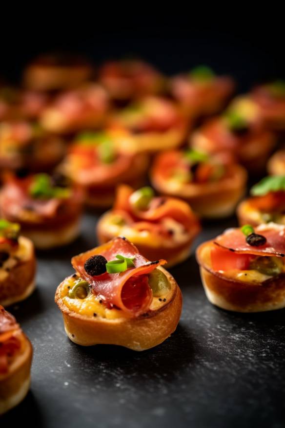 Mini-Pizza-Bites als Fingerfood