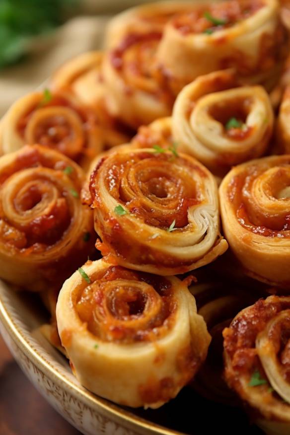 Mini-Pizzaschnecken - Perfektes Fingerfood für Büro und Geburtstag