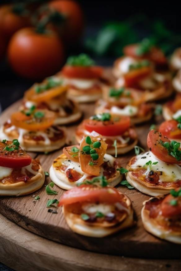 Mini-Pizzas - Kleine Snacks für Gäste