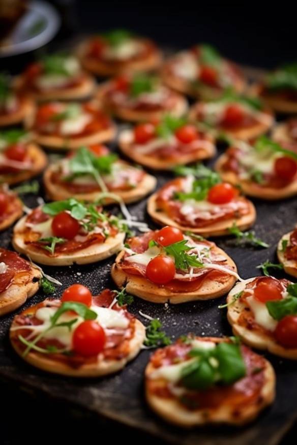 Mini-Pizzas - Kleine Snacks für Gäste