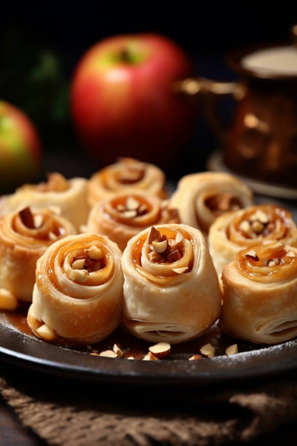 Mini-Apfelstrudel - Süßes Fingerfood zum Mitnehmen.