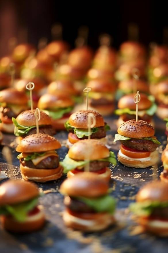 Mini-Burger - Herzhaftes Fingerfood für die Babyparty