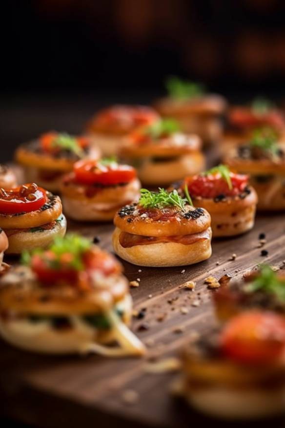 Mini-Pizza-Burger - Perfektes Fingerfood für den Kindergeburtstag