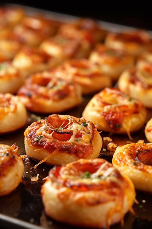 Mini Pizzaschnecken - Leckeres Fingerfood zum Kindergeburtstag