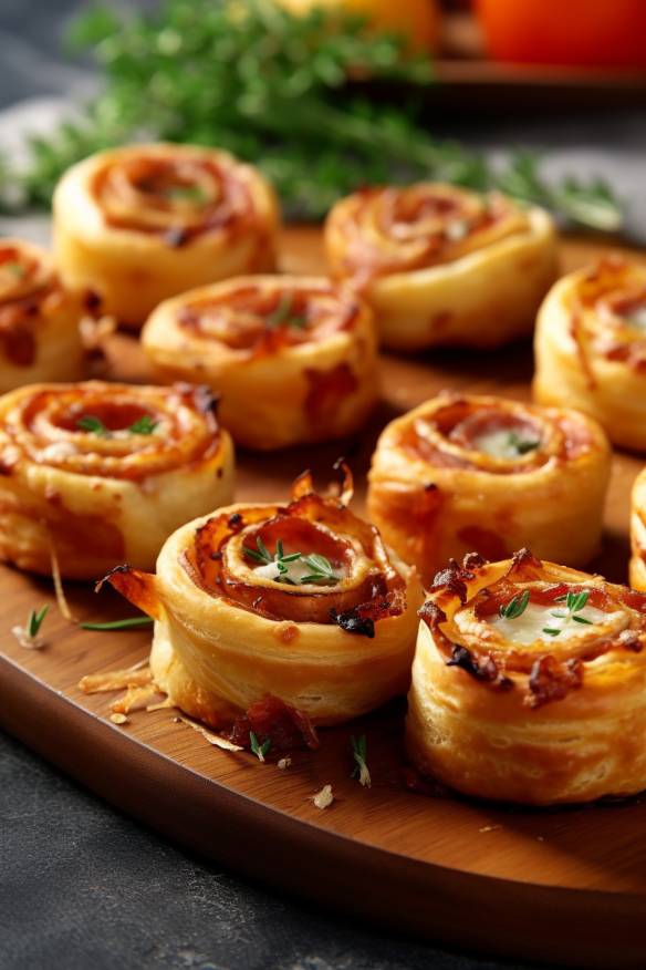 Mini Pizzaschnecken - Leckeres Fingerfood zum Kindergeburtstag