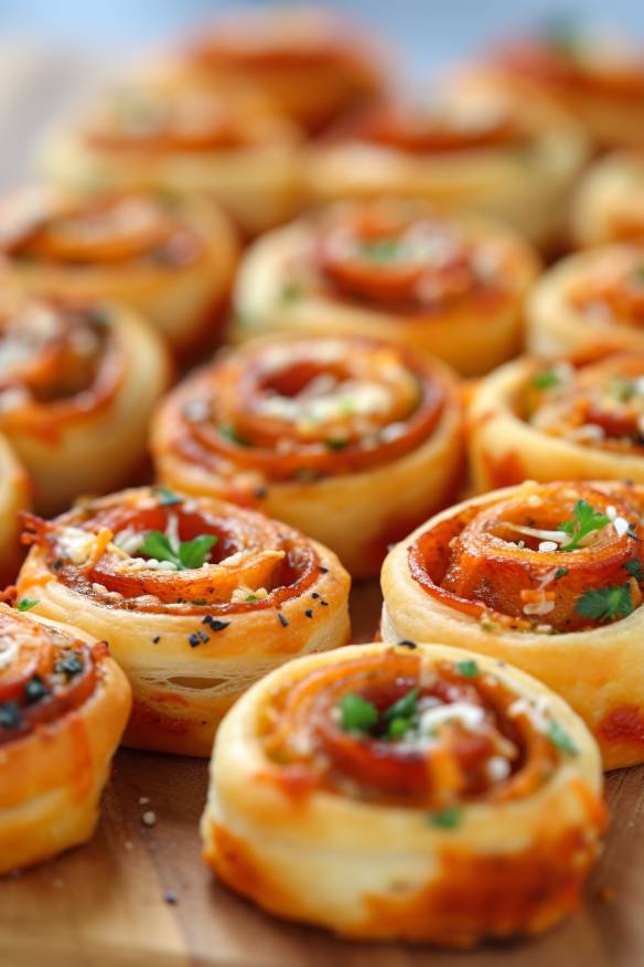 Mini-Pizzaschnecken - Der perfekte Fingerfood-Snack für die Babyparty