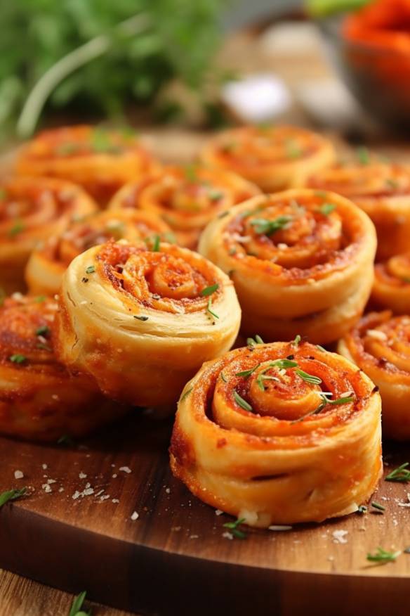 Mini-Pizzaschnecken - Der perfekte Fingerfood-Snack für die Babyparty