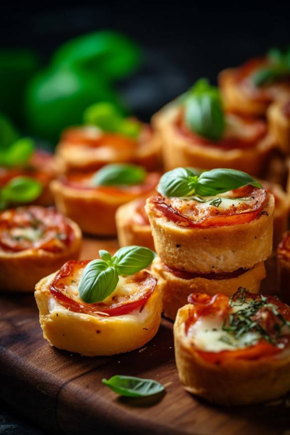 Mini-Pizza-Snacks - Perfektes Italian Fingerfood