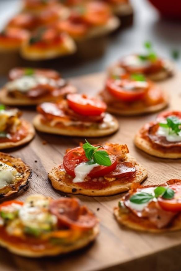 Knusprige Mini-Pizzen - das perfekte Fingerfood für jede Geburtstagsparty