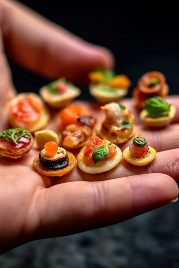 Mini-Pizzen als Fingerfood