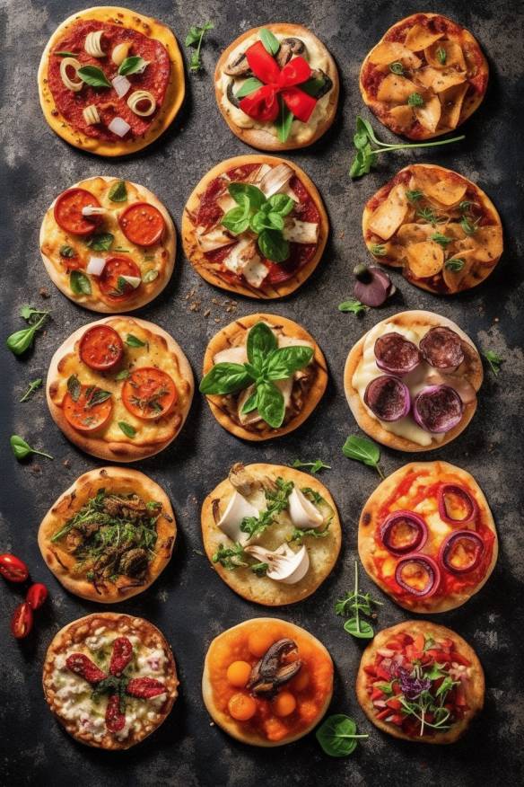 Mini-Pizzas für die perfekten Genialen Partyhäppchen